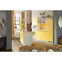 KÜCHENLEERBLOCK 270 cm   in Gelb, Weiß  - Gelb/Weiß, Design, Holzwerkstoff (270cm) - Xora