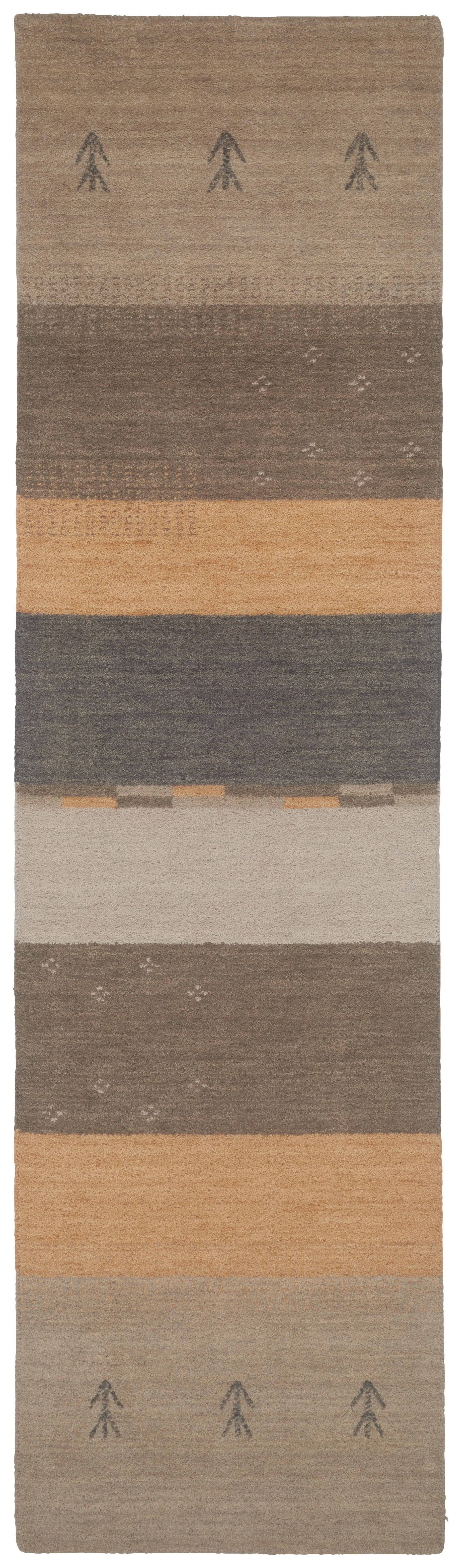 ORIENTTEPPICH 80/200 cm Azeri Gabbeh Brown Beige  - Beige, LIFESTYLE, Textil (80/200cm) - Cazaris
