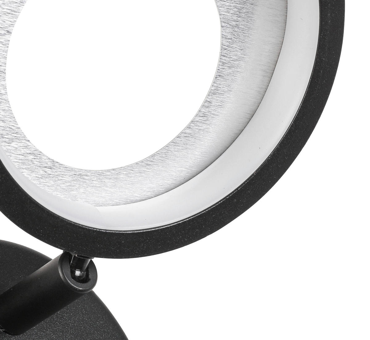 LED-STRAHLER Granada 12/21/15 cm   - Schwarz/Alufarben, Basics, Kunststoff/Metall (12/21/15cm) - Novel