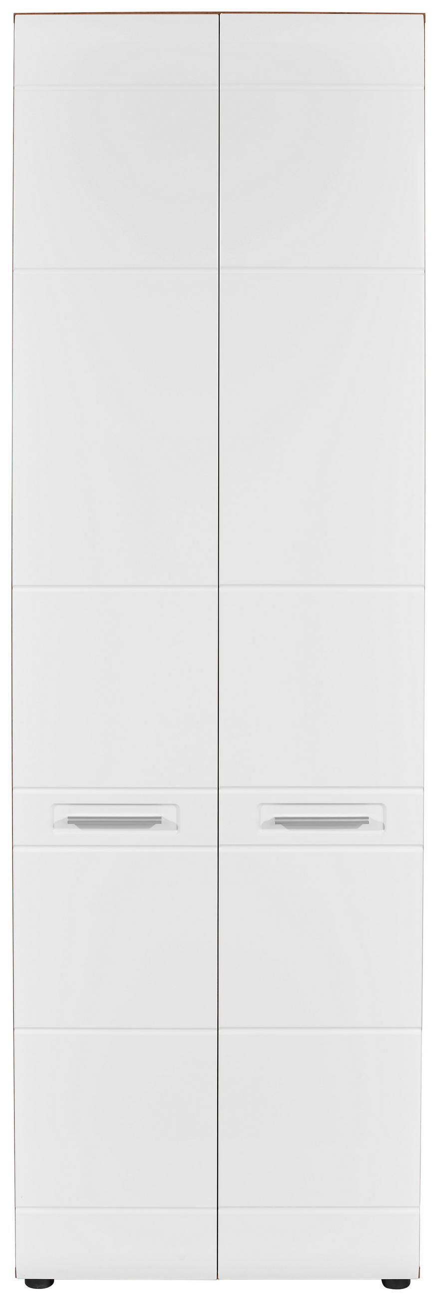 ORMAR GARDEROBNI  bijela, boje hrasta  - bijela/boje hrasta, Design, drvni materijal/plastika (66,8/205,7/37cm) - Xora