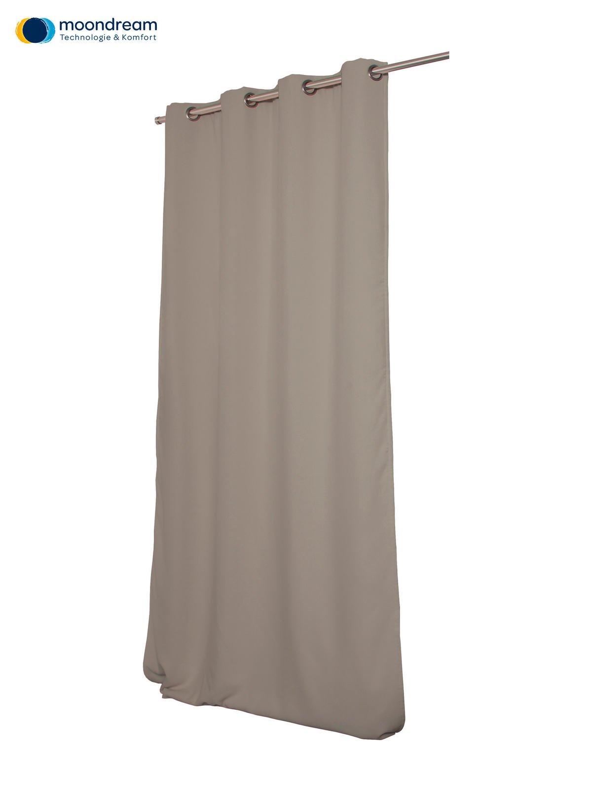 VERDUNKELUNGSVORHANG Verdunkelung  - Taupe, Design, Textil (145/260cm)