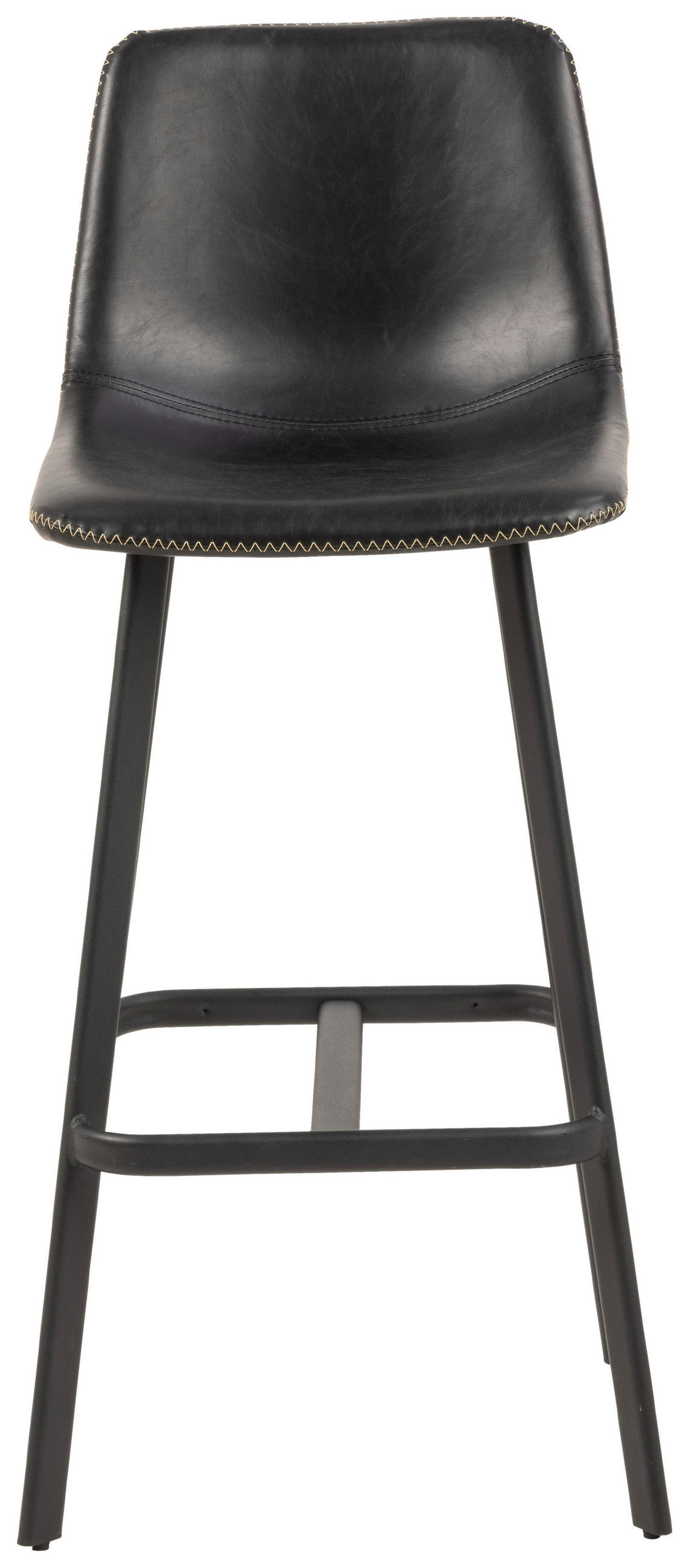 Thumbnail - Barhocker, Schwarz, Textil, eckig, 46.5x103x50 cm, Reach, Lederauswahl, Esszimmer, Barmöbel, Barhocker