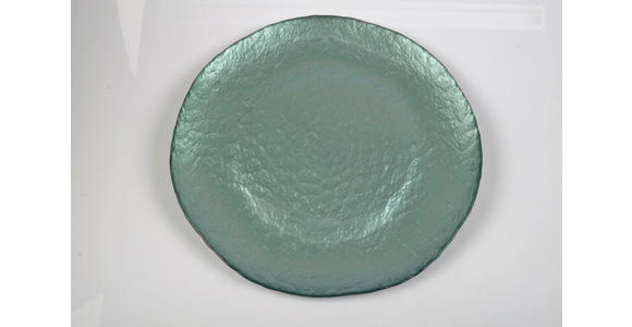 PLATZTELLER Glas - Grün, Trend, Glas (33cm) - Novel
