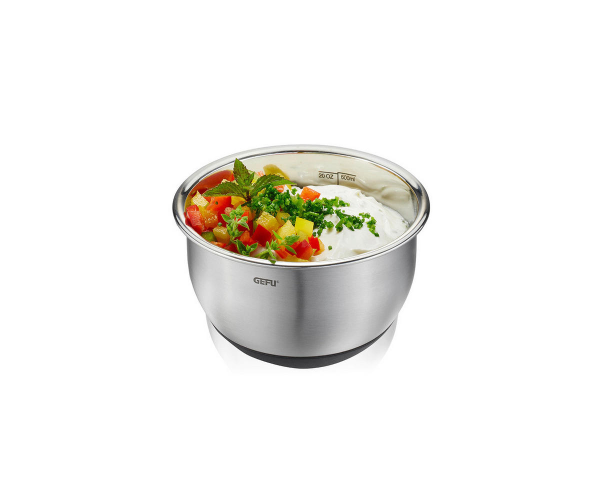 SCHÜSSEL MUOVO 12 cm   - Edelstahlfarben, Basics, Kunststoff/Metall (12cm) - Gefu