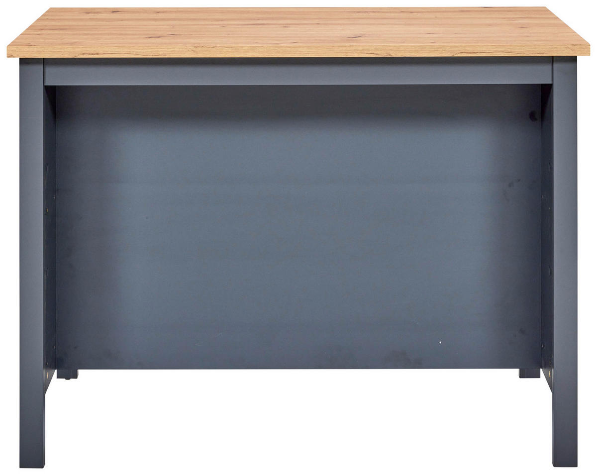KÜCHENINSEL   in Anthrazit, Eiche Artisan  - Anthrazit/Schwarz, MODERN, Holzwerkstoff/Metall (124/91/75cm) - home24