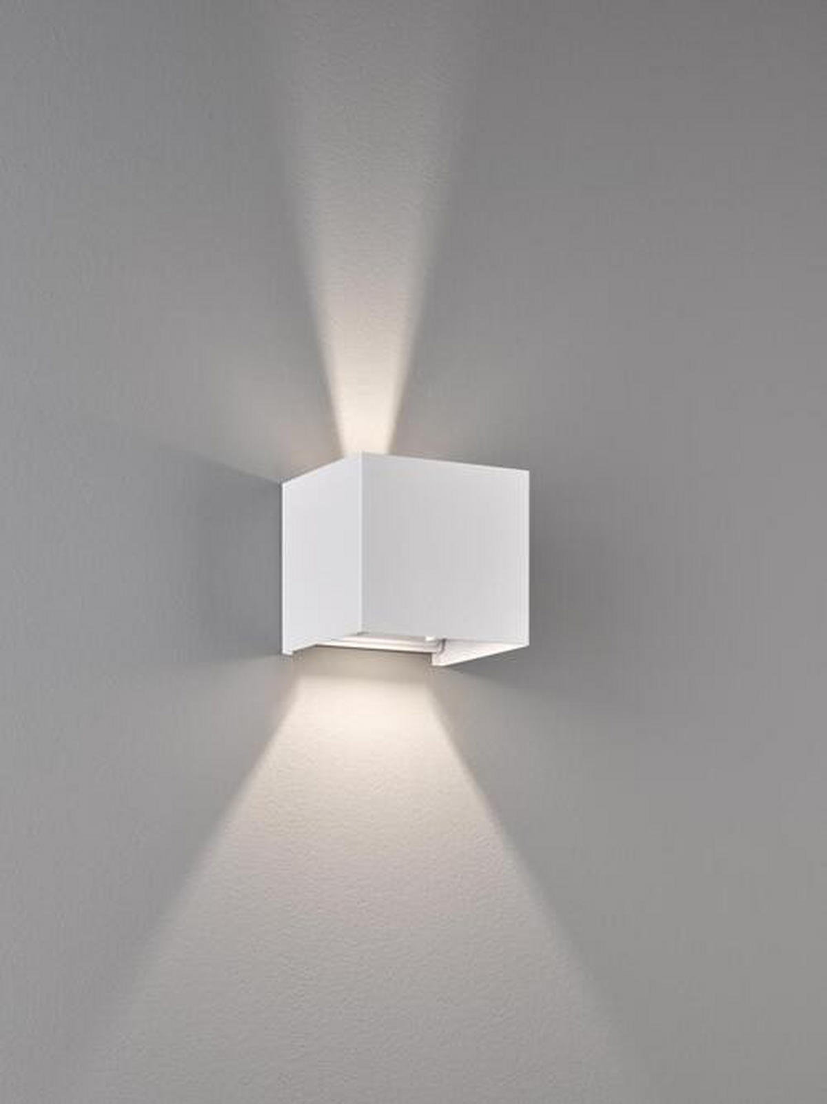 LED-WANDLEUCHTE - Weiss, Design, Metall (10/10cm) - Fischer & Honsel