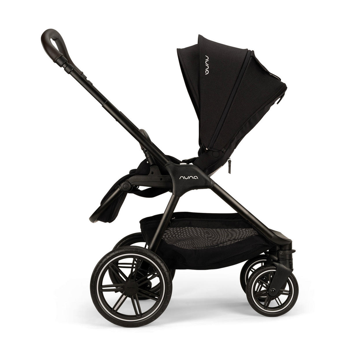KINDERWAGENSET  TRIV lx Caviar  Caviar  - Schwarz, Basics, Kunststoff/Metall (96/58/109cm) - Nuna