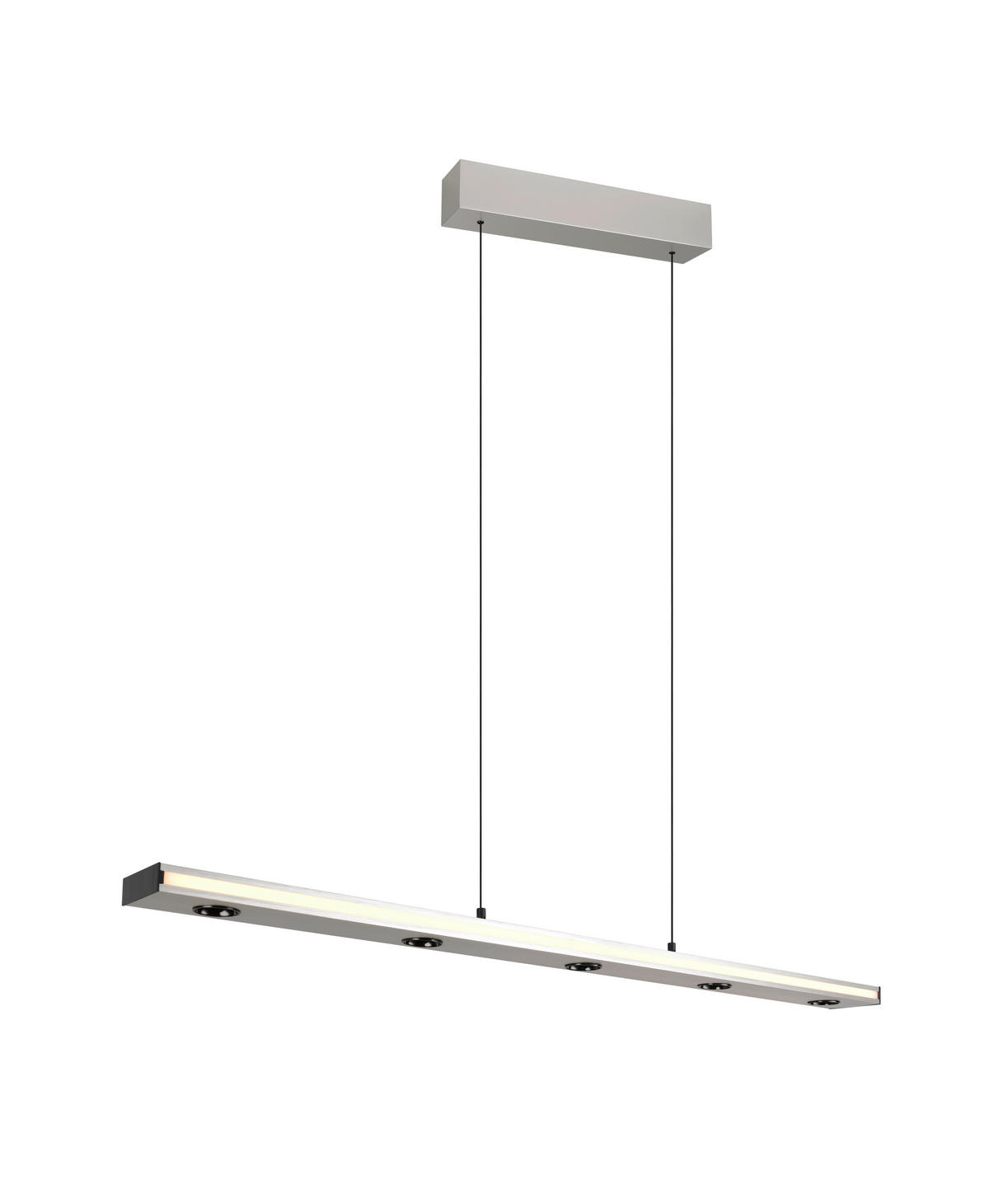 LED-PENDELLEUCHTE 109/9/200 cm    - Weiss/Nickelfarben, Design, Kunststoff/Metall (109/9/200cm) - Trio Leuchten