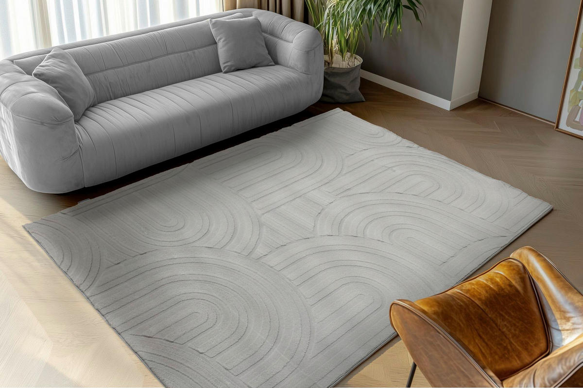 FLACHWEBETEPPICH 160/230 cm Grau  - Grau, Basics, Textil (160/230cm) - Kayoom