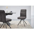 STUHL - Schwarz/Grau, Design, Textil/Metall (46/92,5/65cm) - Cantus