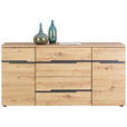 SIDEBOARD Graphitfarben, Eiche Artisan  165/82/44 cm  - Graphitfarben/Schwarz, Trend, Holzwerkstoff/Kunststoff (165/82/44cm) - Carryhome