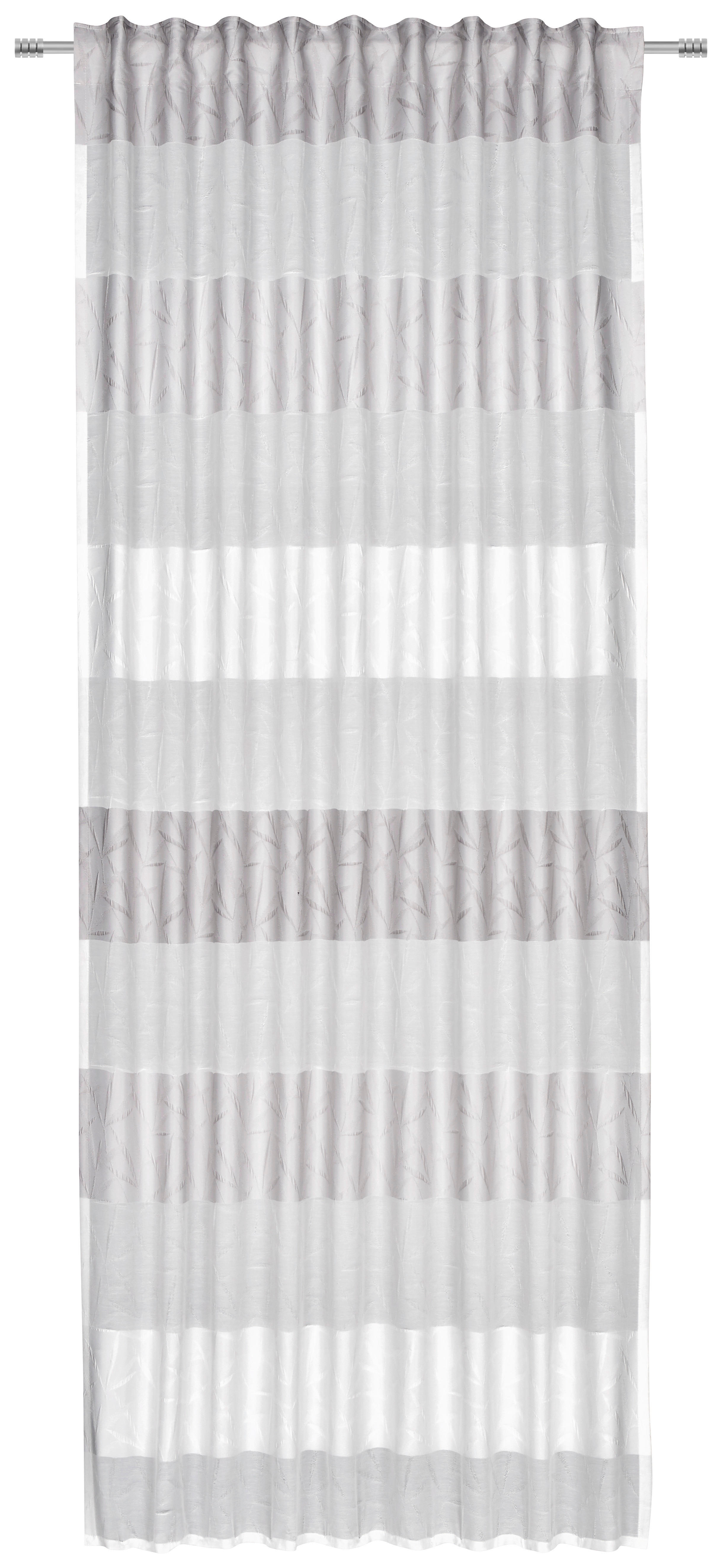 FERTIGVORHANG ALMA halbtransparent 140/245 cm   - Silberfarben, Basics, Textil (140/245cm) - Esposa