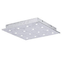 LED-DECKENLEUCHTE 37/37/5 cm   - Silberfarben, KONVENTIONELL, Metall (37/37/5cm) - Eglo