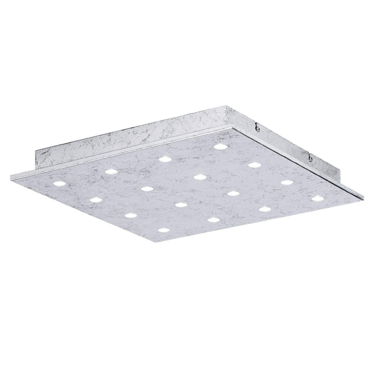 LED-DECKENLEUCHTE 37/37/5 cm   - Silberfarben, KONVENTIONELL, Metall (37/37/5cm) - Eglo