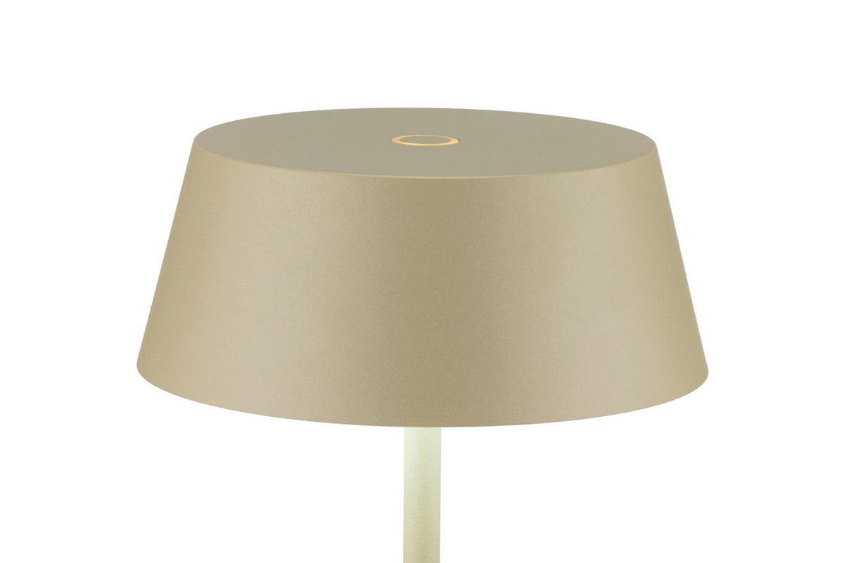 AKKU-TISCHLEUCHTE Naos 15/25 cm  - Grün, Design, Kunststoff/Metall (15/25cm) - Dieter Knoll