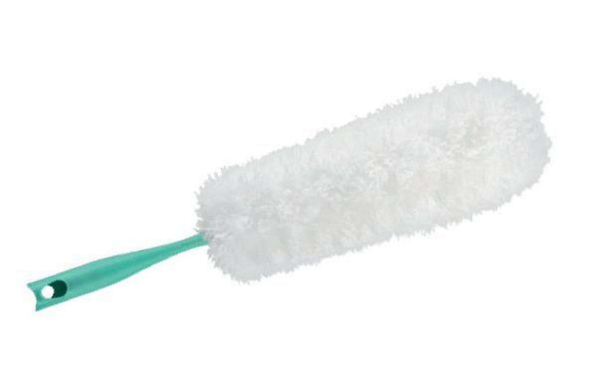 PRAŠKO - bijela/tirkizna, Konvencionalno, tekstil/plastika (1/1cm) - Leifheit