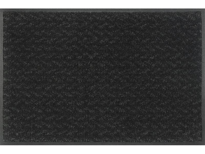 FUßMATTE  40/60 cm  Schwarz  - Schwarz, Basics, Kunststoff (40/60cm) - wash+dry