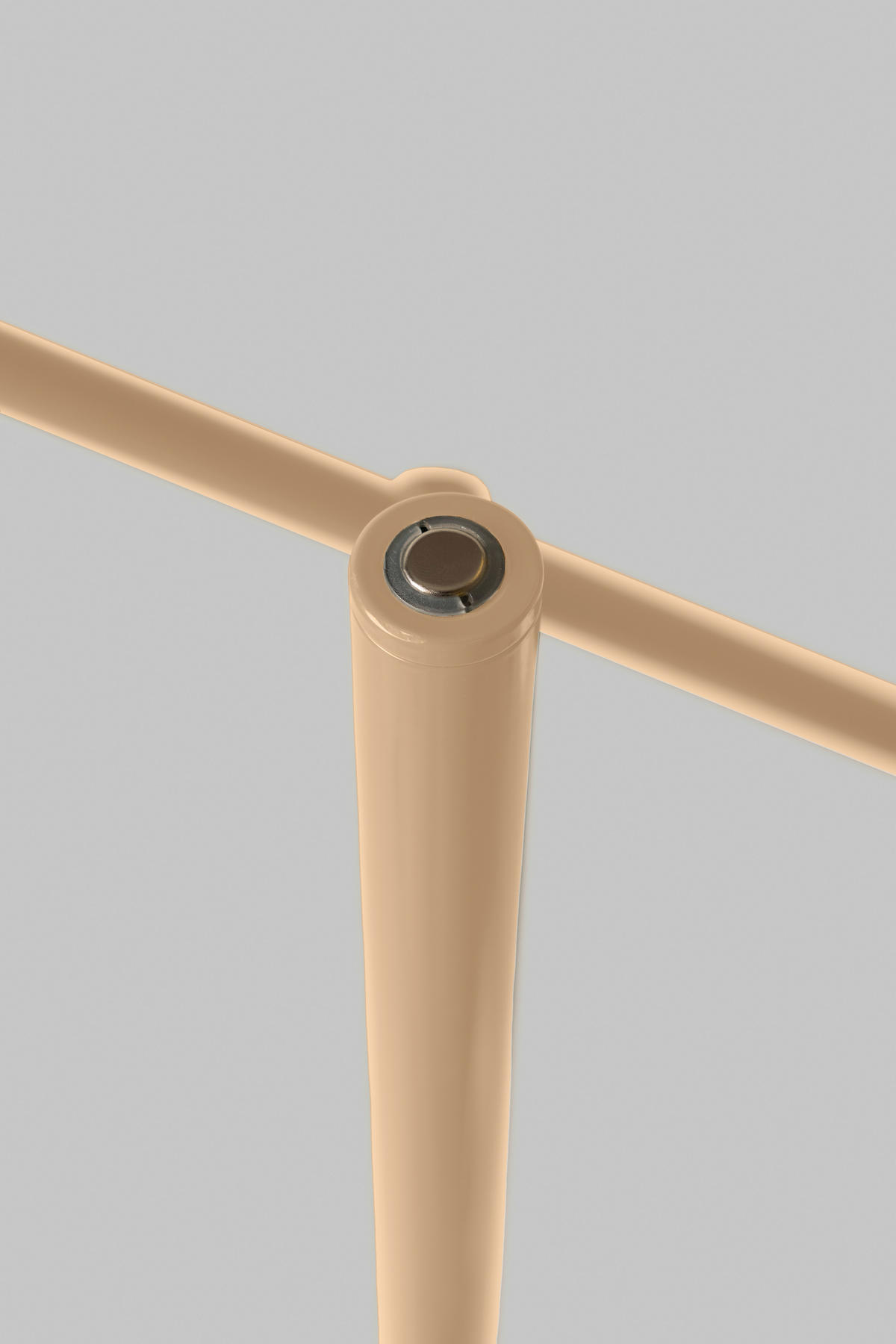 STEHLEUCHTE 47,5/63,5/165 cm    - Beige/Weiß, Design, Glas/Metall (47,5/63,5/165cm) - It's about Romi