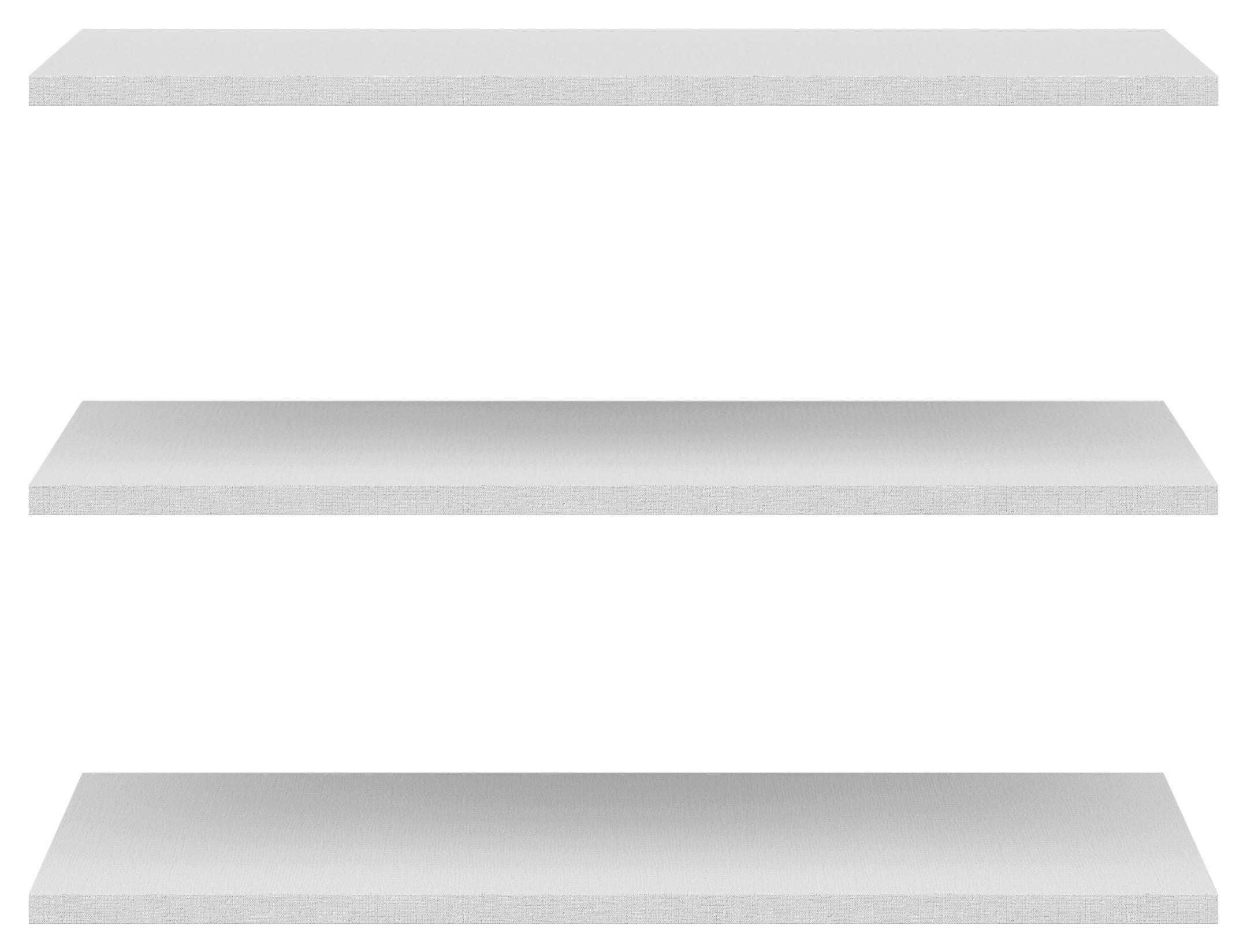 EINLEGEBODENSET 87,9/1,8/48 cm Hellgrau  - Hellgrau, Holzwerkstoff (87,9/1,8/48cm) - Boxxx