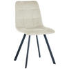 STUHL Cord Beige  - Beige/Schwarz, Design, Textil/Metall (45/88/54,5cm) - Carryhome
