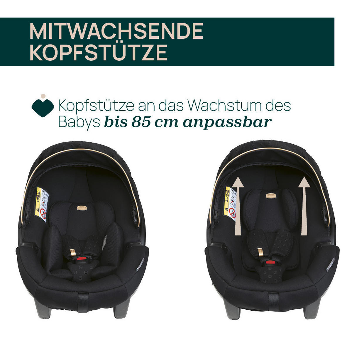 KINDERAUTOSITZ Kory Air Plus Black Lux   - Schwarz, Basics (63/36/57/37cm) - Chicco