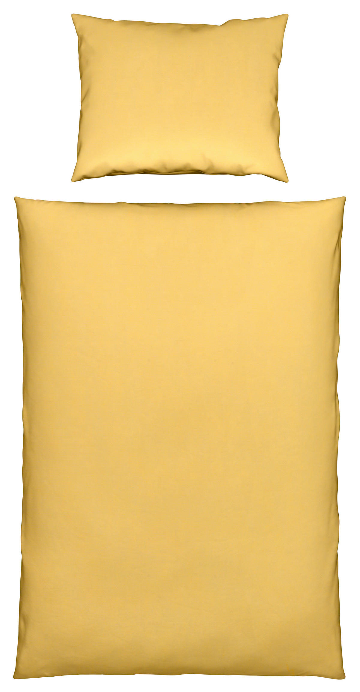 POSTEĽNÁ BIELIZEŇ, perkál, žltá, 140/200 cm - žltá, Basics, textil (140/200cm) - Bio:Vio