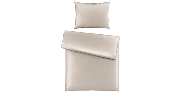 BETTWÄSCHE TANJA Satin 140/200 cm - Beige, Basics, Textil (140/200cm) - Novel
