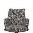 ARMLEHNSTUHL  in Eisen Jacquard  - Schwarz/Weiß, Design, Textil/Metall (59/89,5/63cm) - Novel