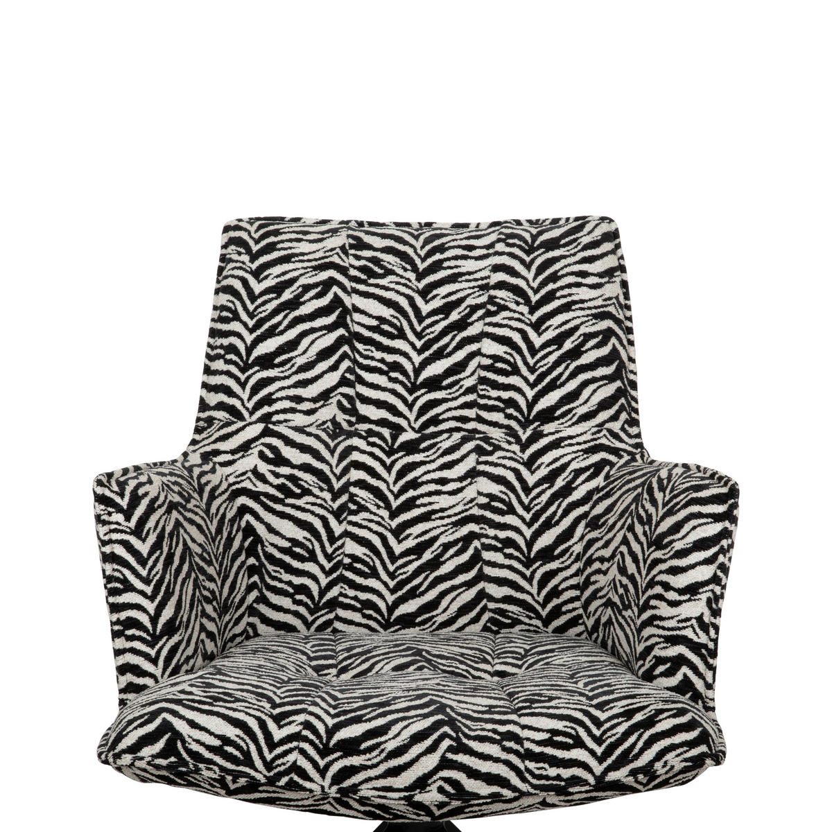 ARMLEHNSTUHL  in Eisen Jacquard  - Schwarz/Weiß, Design, Textil/Metall (59/89,5/63cm) - Novel
