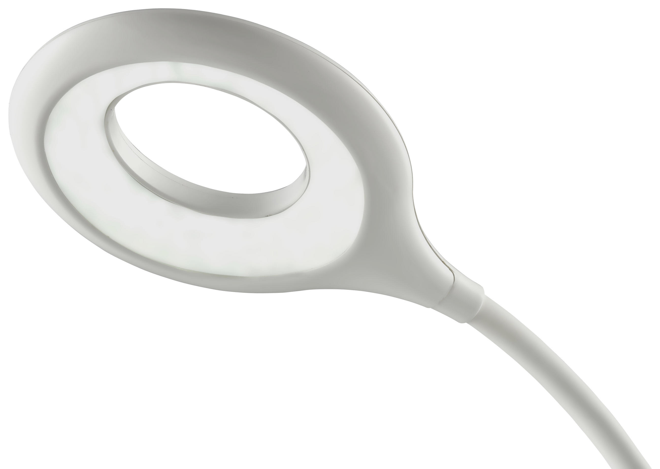 LED ÍRÓASZTALI LÁMPA - fehér, Trend, műanyag (41cm) - Xora