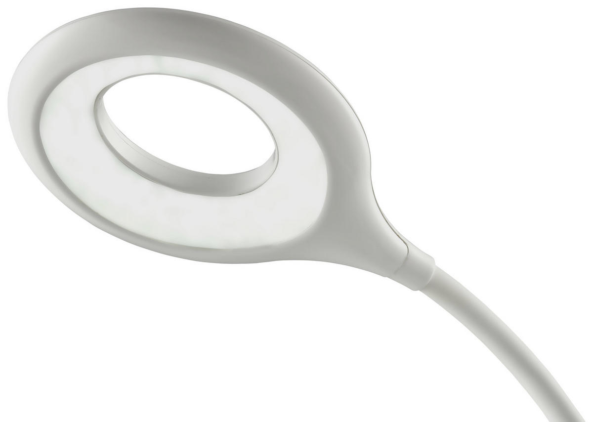LED ÍRÓASZTALI LÁMPA - fehér, Trend, műanyag (41cm) - Xora