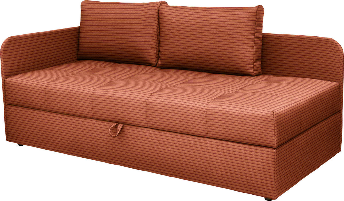 LIEGE Cord Rostfarben  - Rostfarben/Schwarz, Basics, Kunststoff/Textil (95/90/205cm) - Xora