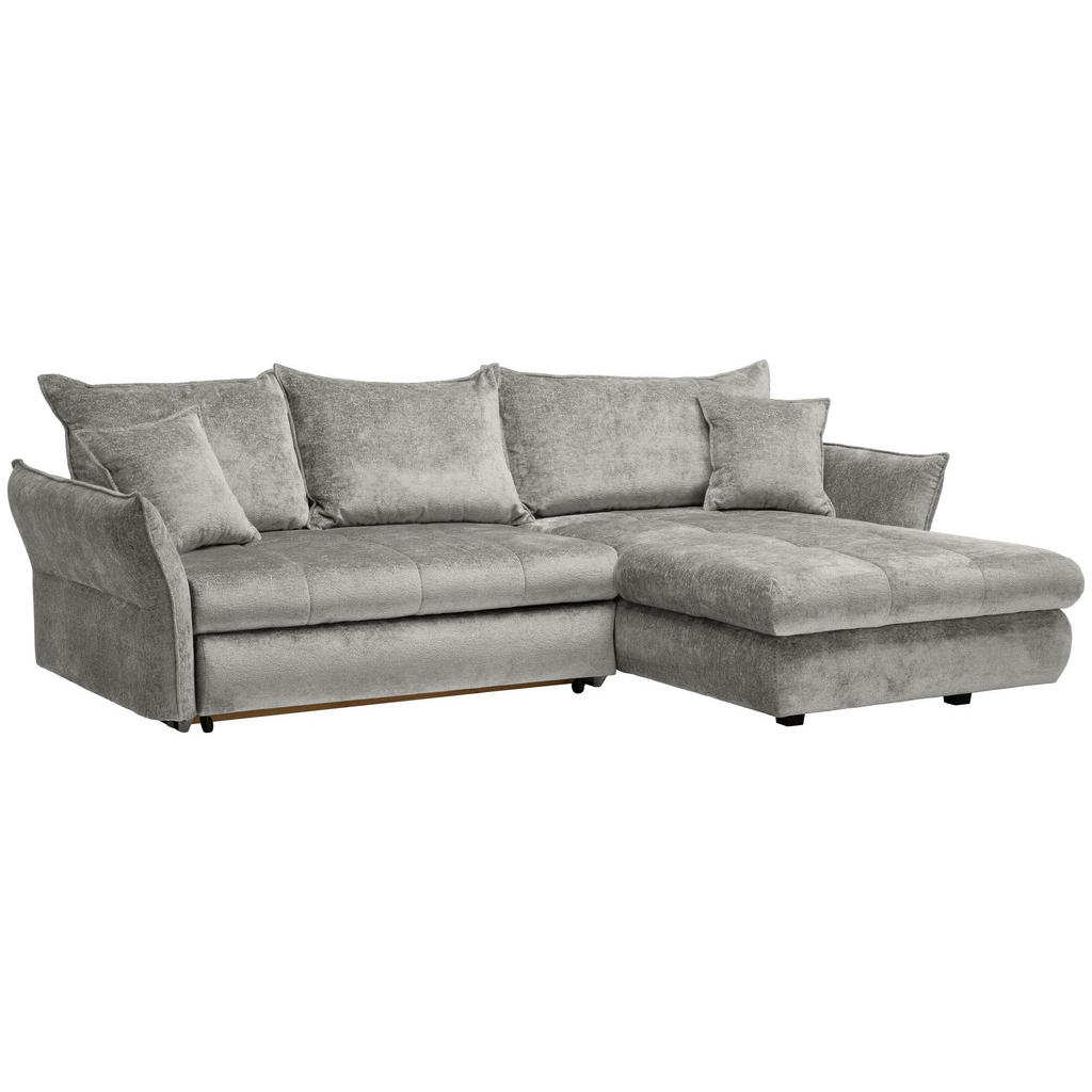 Thumbnail - Stylife Ecksofa, Silber, Textil, 3-Sitzer, Füllung: Schaumstoff, Ottomane rechts, L-Form, 275x180 cm, Stoffauswahl, seit...