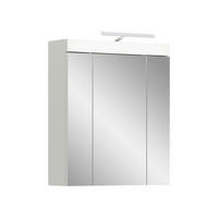 SPEGELSKÅP  - vit, Trend, trämaterial/glas (60/70/18cm) - MID.YOU