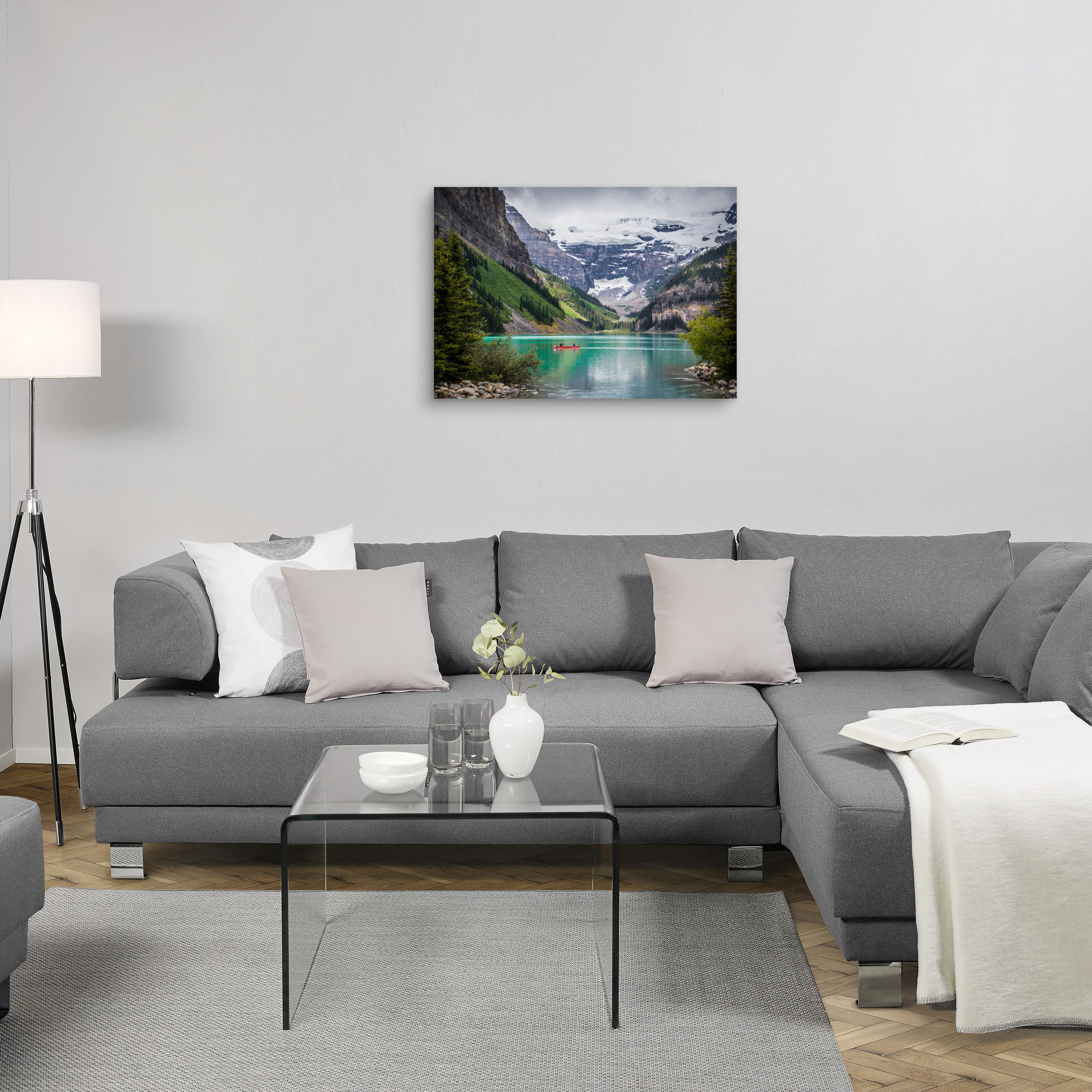 UMETNIŠKI POTISK  100/70 cm   - večbarvno, Basics, tekstil/les (100/70cm) - Monee