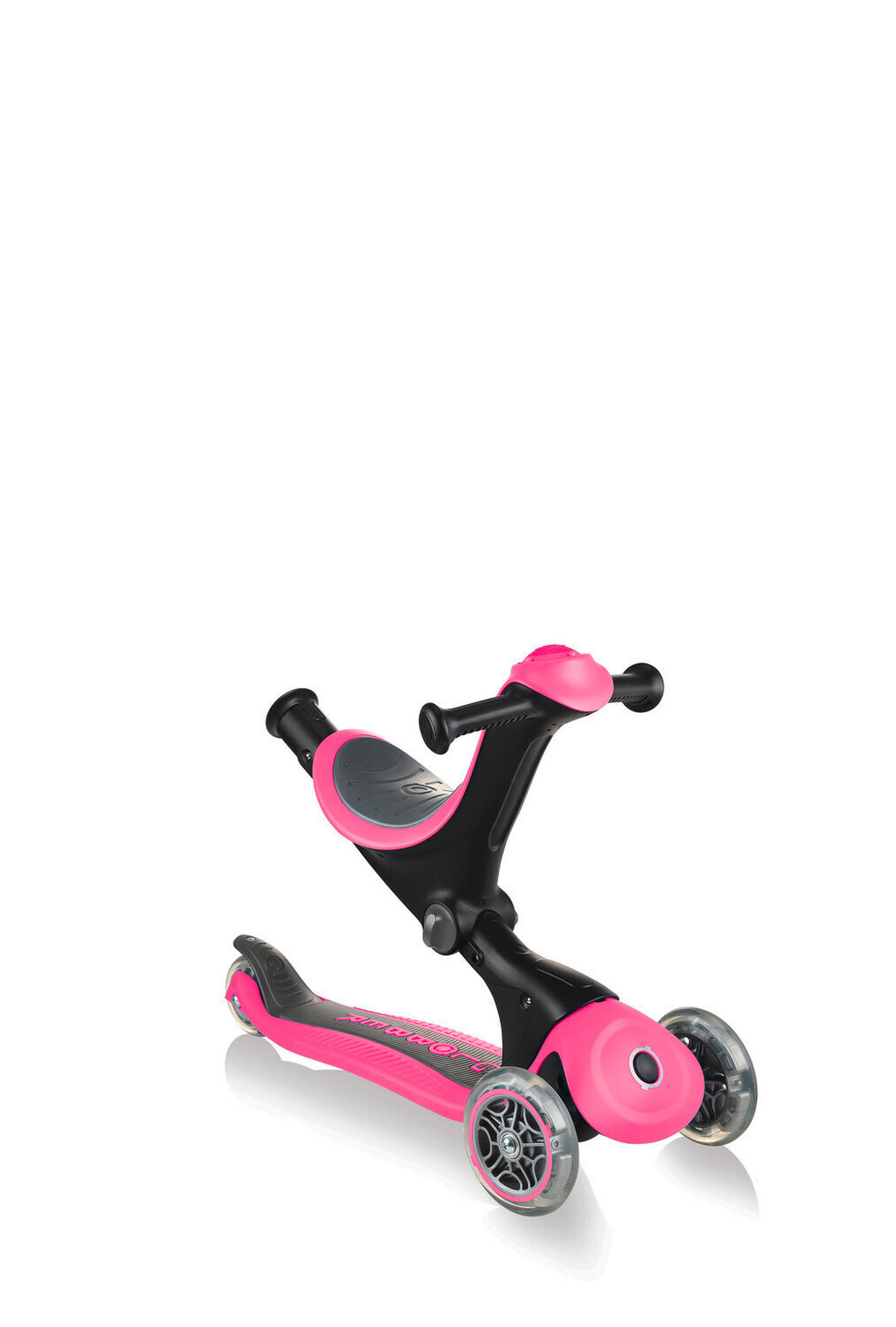 LAUFRAD GO-UP DELUXE 3IN1  - Pink, LIFESTYLE, Kunststoff (64cm) - GLOBBER