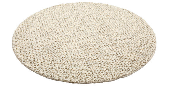 HANDWEBTEPPICH 160 cm Weiß  - Weiß, Natur, Textil (160cm) - Linea Natura