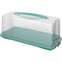 KUCHENTRANSPORTBOX - Transparent/Grün, Basics, Kunststoff (36/16,5/16,5cm) - Rotho