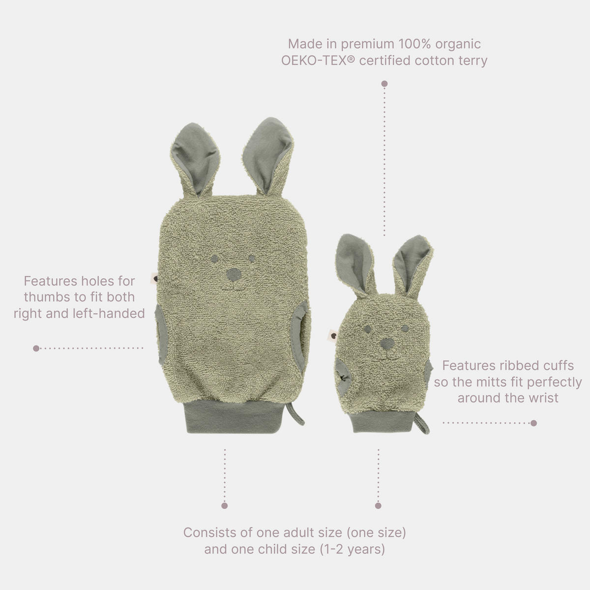 BADETUCHSET Grün  - Grün, Basics, Textil (18,8/25/2cm)