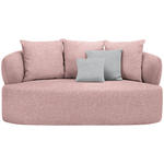 2-SITZER-SOFA in Flachgewebe Altrosa  - Schwarz/Altrosa, MODERN, Kunststoff/Textil (177/86/105cm) - Hom`in
