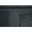 ECKSOFA in Struktur Dunkelgrau 280/205 cm - Dunkelgrau/Schwarz, Design, Textil/Metall (280/205cm) - Xora
