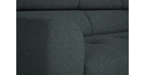 ECKSOFA in Struktur Dunkelgrau 280/205 cm - Dunkelgrau/Schwarz, Design, Textil/Metall (280/205cm) - Xora
