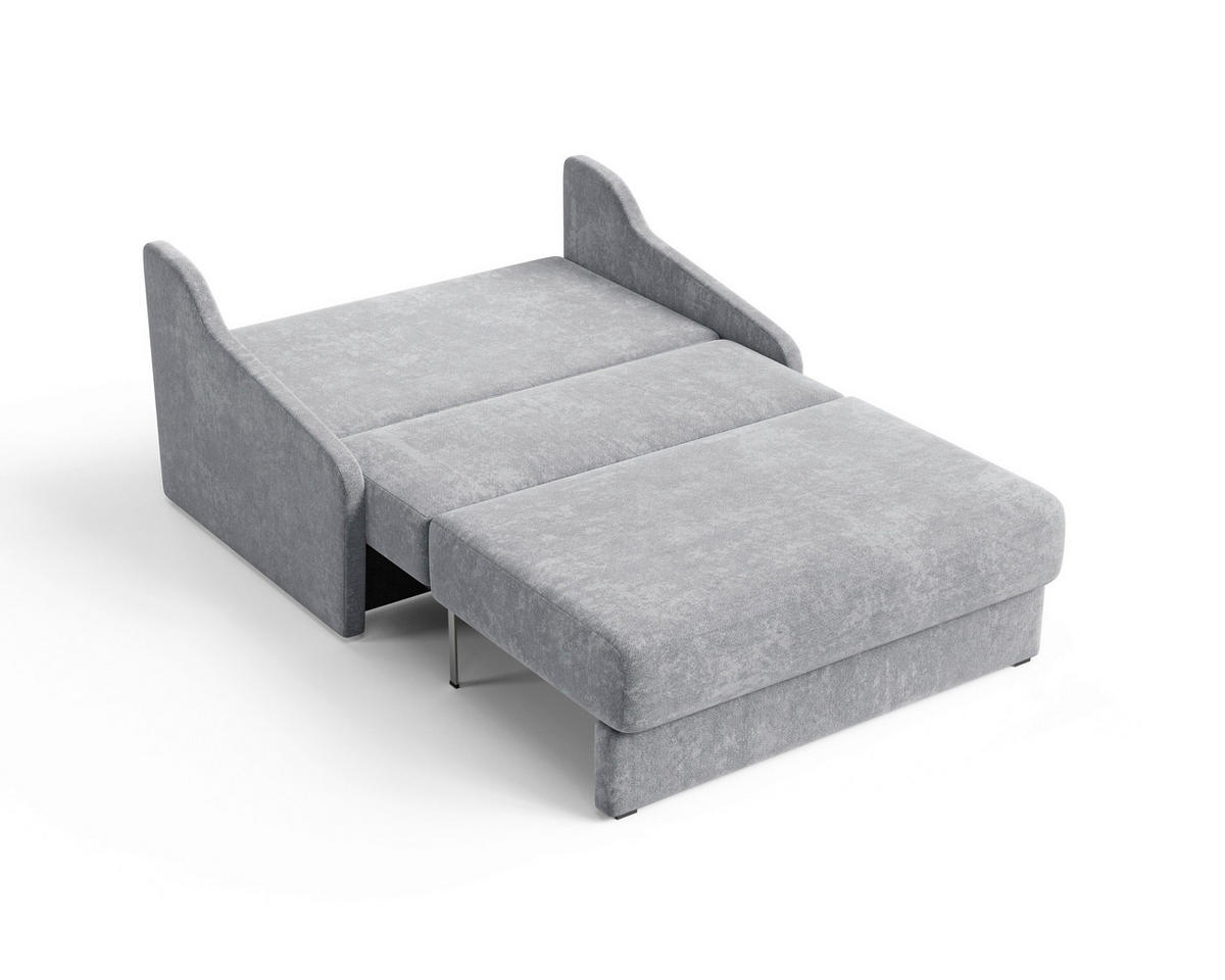 SCHLAFSOFA Grau  - Schwarz/Grau, Design, Kunststoff/Textil (136/86/113cm) - MID.YOU