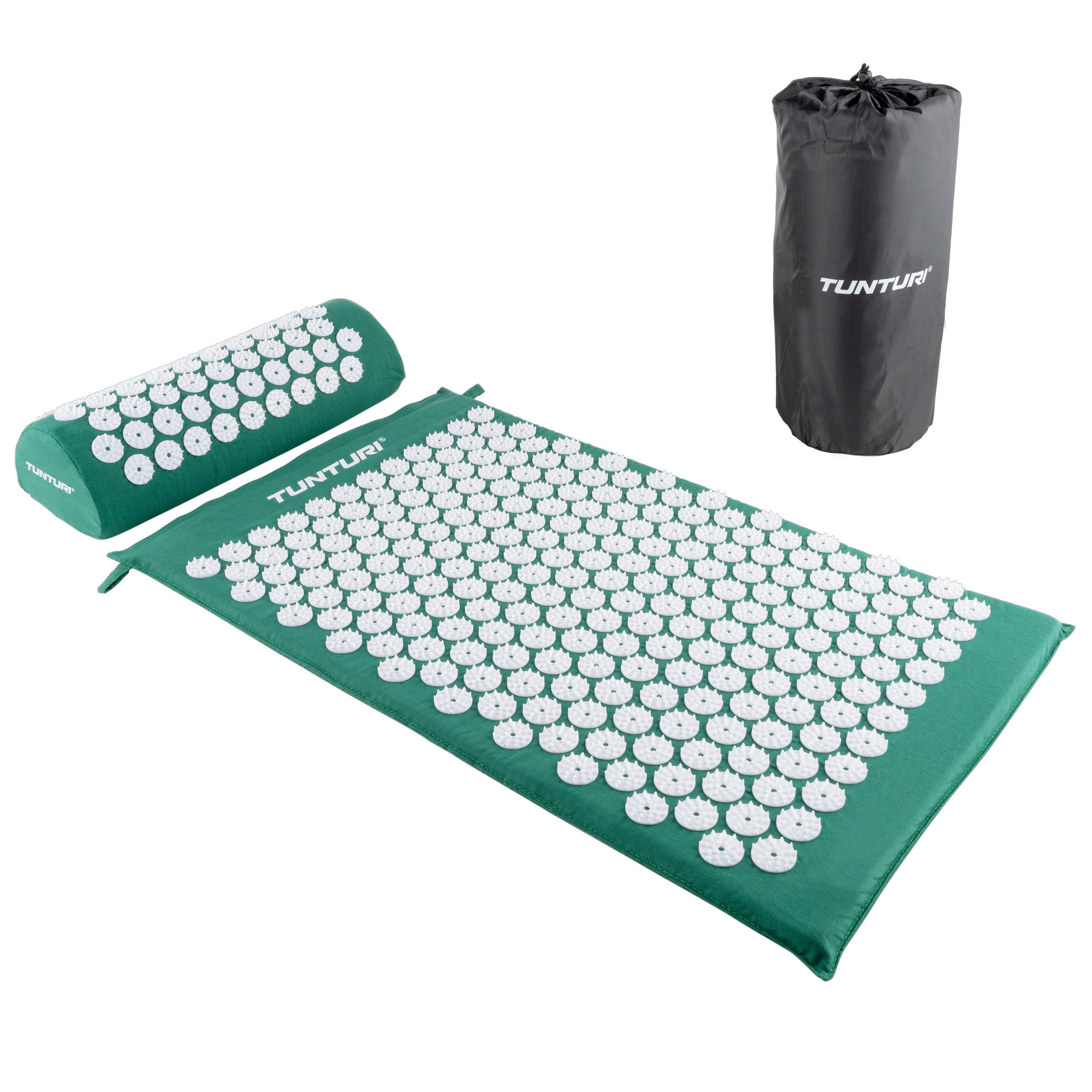 FITNESSMATTE - Weiß/Grün, KONVENTIONELL, Naturmaterialien/Kunststoff (83/42/10cm)