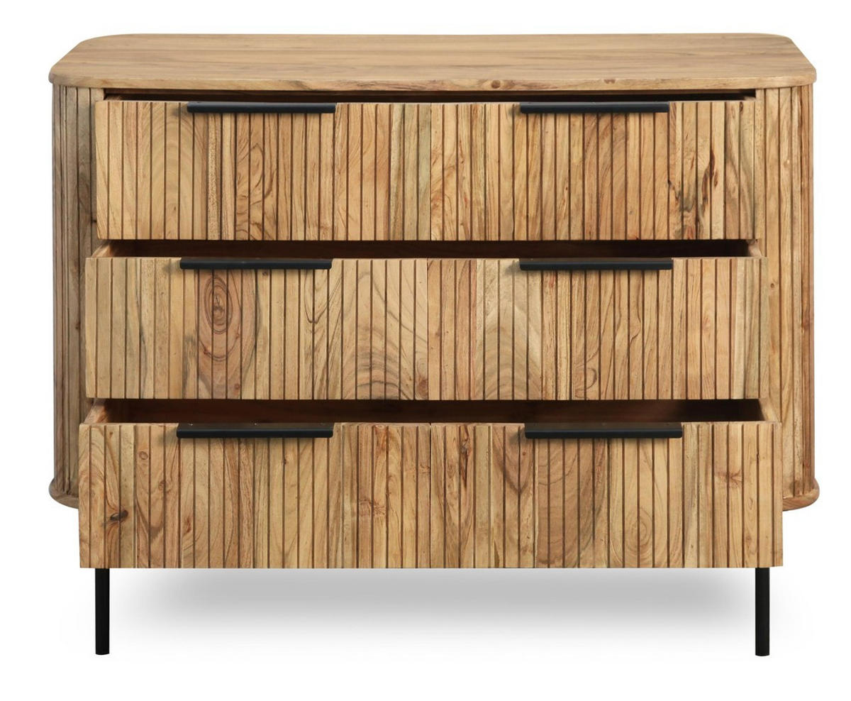 KOMMODE  in 103/80/45 cm  - Grau, KONVENTIONELL, Holz/Metall (103/80/45cm) - Livetastic