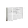 AKTENSCHRANK Weiß, Weiß Hochglanz  - Weiß Hochglanz/Weiß, MODERN, Holzwerkstoff (172,6/113,6/33cm) - MID.YOU