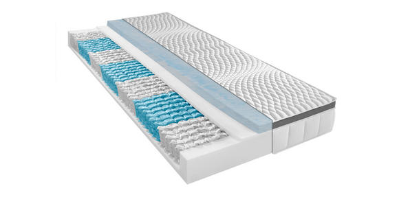 TASCHENFEDERKERNMATRATZE 180/200 cm Höhe ca. 27 cm  - Basics, Textil (180/200cm) - Novel