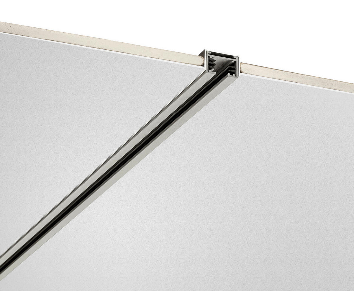 SCHIENENSYSTEM Duoline   - Alufarben, Basics, Metall (7,5cm) - Trio Leuchten