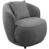 SESSEL in Bouclé Grau  - Grau, MODERN, Textil/Metall (76/83/74cm) - Livetastic