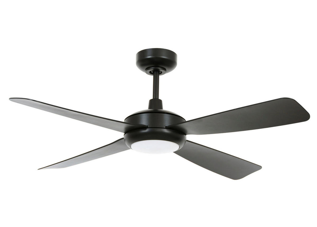DECKENVENTILATOR   107 cm   - Schwarz, Trend, Kunststoff (107cm) - P & B